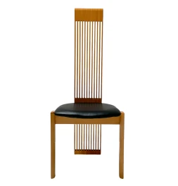Post-Modern Slatted High Back Dining Room Chairs by Pietro Costantini, 1980s
